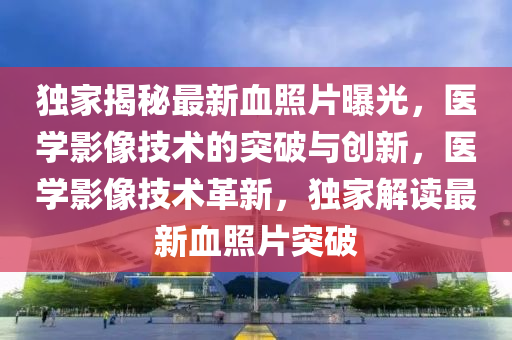 獨(dú)家揭秘最新血照片曝光，醫(yī)學(xué)影像技術(shù)的突破與創(chuàng)新，醫(yī)學(xué)影像技術(shù)革新，獨(dú)家解液壓動(dòng)力機(jī)械,元件制造讀最新血照片突破