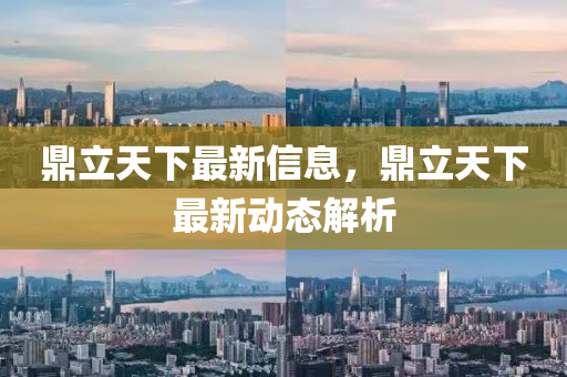 鼎立天下最新信息，鼎立天液壓動力機械,元件制造下最新動態(tài)解析