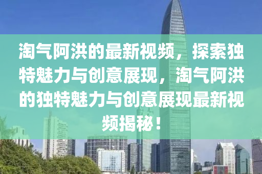淘氣阿洪的最新視頻，探索獨特魅力與創(chuàng)意展現(xiàn)，淘氣阿洪的獨特魅力與創(chuàng)意展現(xiàn)最新視頻揭秘！液壓動力機械,元件制造