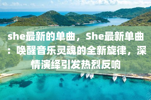she最新液壓動力機械,元件制造的單曲，She最新單曲：喚醒音樂靈魂的全新旋律，深情演繹引發(fā)熱烈反響