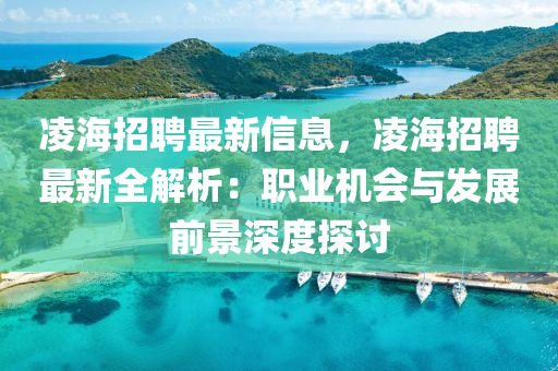 凌海招聘最新信息，凌海招聘最新全解析：職業(yè)機(jī)會與發(fā)展前景深度探討液壓動力機(jī)械,元件制造