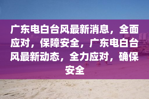 廣東電白臺風最新消息，全面應(yīng)對，保障安全，廣東電白臺風最新動態(tài)，全力應(yīng)對，確保安全液壓動力機械,元件制造