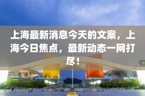 液壓動(dòng)力機(jī)械,元件制造上海最新消息今天的文案，上海今日焦點(diǎn)，最新動(dòng)態(tài)一網(wǎng)打盡！