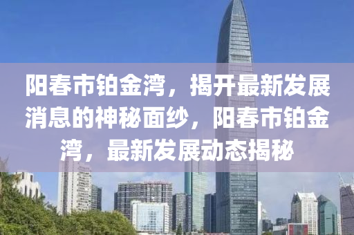 陽春市鉑金灣，揭開最新發(fā)展消息的神秘面紗，陽春市鉑金灣，最新發(fā)展動(dòng)態(tài)揭秘液壓動(dòng)力機(jī)械,元件制造