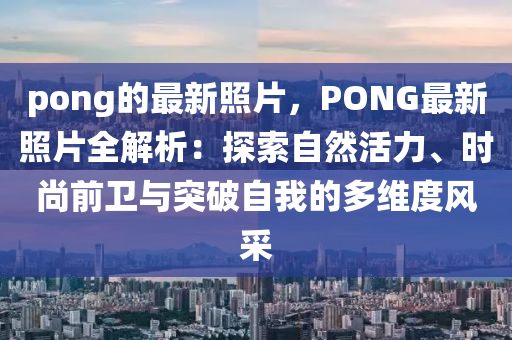 pong的最新照片，PONG最新照片全解析：探索自然活力、時(shí)尚前衛(wèi)與突破自我的多維度風(fēng)液壓動(dòng)力機(jī)械,元件制造采