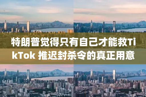 特朗普覺(jué)得只有自己才能救TikTok 推遲封殺令的真正用意液壓動(dòng)力機(jī)械,元件制造