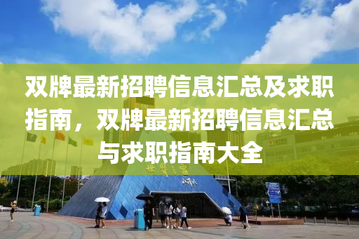 雙牌最新招聘信息匯總及求職指南，雙牌最新招聘信息匯總與求職指南大全液壓動力機械,元件制造