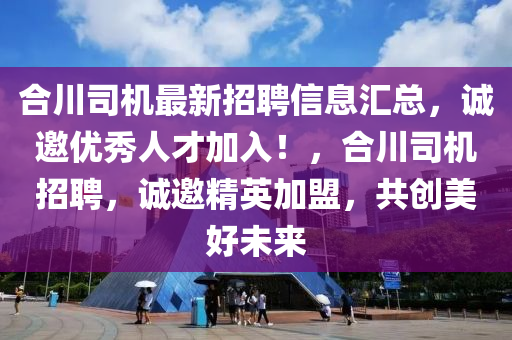 合川司機(jī)最新招聘信息匯總，誠(chéng)邀優(yōu)秀人才加入！，合川司機(jī)招聘，誠(chéng)邀精英加盟，共創(chuàng)美好未來液壓動(dòng)力機(jī)械,元件制造