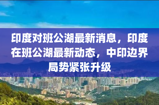 印度對班公湖最新消息，印度在班公湖最新動態(tài)，中印邊界局勢緊張升級液壓動力機械,元件制造
