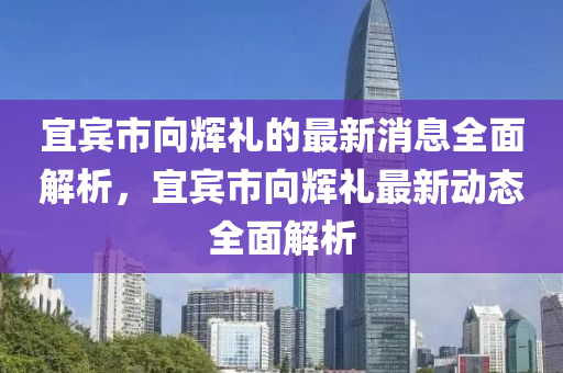 宜賓市向輝禮的最新消息全面解析，宜賓市向輝禮最新動態(tài)全面解析液壓動力機械,元件制造