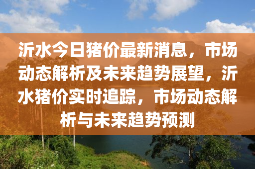 沂水今日豬價最新消息，市場動態(tài)解析及未來趨勢展望，沂水豬價實時追蹤，市場動態(tài)解析與未來趨勢預(yù)測液壓動力機械,元件制造