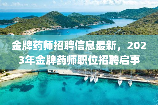 金牌藥師招聘信息最新，2023年金牌藥師職位招聘啟事液壓動力機械,元件制造