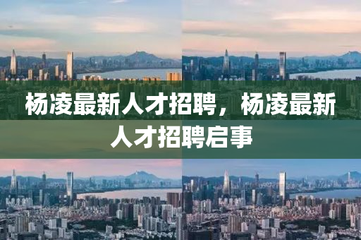 楊凌最新人才招聘，楊凌最新人才招聘啟事液壓動(dòng)力機(jī)械,元件制造