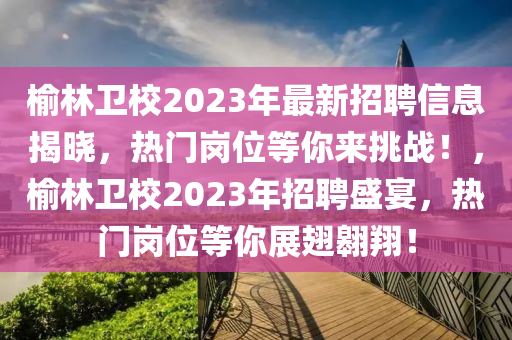 榆林衛(wèi)校2023年最新招聘信息揭曉，熱門崗位等你來挑戰(zhàn)！，榆林衛(wèi)校2023年招聘盛宴，液壓動力機械,元件制造熱門崗位等你展翅翱翔！