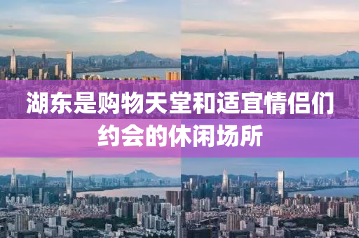 湖東是購物天堂和適宜情侶們約會的液壓動(dòng)力機(jī)械,元件制造休閑場所