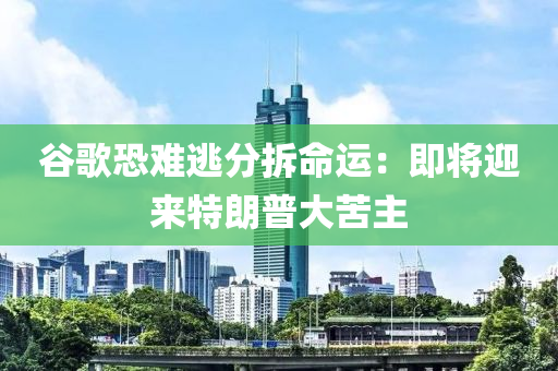 谷歌恐難逃分拆命運：即將迎來特朗普大苦主液壓動力機械,元件制造