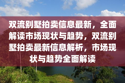 雙流別墅拍賣信息最新，全面解讀市場現(xiàn)狀與趨勢，雙流別墅拍賣最新信息解析，市場現(xiàn)狀與趨勢全面解讀液壓動力機(jī)械,元件制造