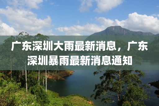 液壓動(dòng)力機(jī)械,元件制造廣東深圳大雨最新消息，廣東深圳暴雨最新消息通知