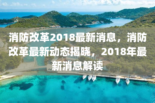 消防改革2018最新消息，消防改革最新動態(tài)揭曉，2018年最新消息解讀液壓動力機械,元件制造