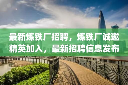 最新煉鐵廠招聘，煉鐵廠誠邀精英加入，最新招聘信息發(fā)布液壓動力機械,元件制造