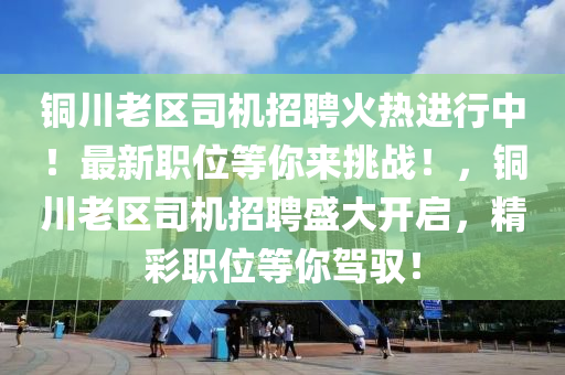 銅川老區(qū)司機招聘火熱進行中！最新職位等你來挑戰(zhàn)！，銅川老區(qū)司機招聘盛大開啟，精彩職位等你駕馭！液壓動力機械,元件制造