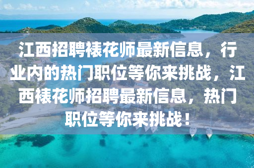 江西招聘裱花師最新信息，行業(yè)內(nèi)的熱門職位等你來(lái)挑戰(zhàn)，江西裱花師招聘最新信息，熱門職位等你來(lái)挑戰(zhàn)！液壓動(dòng)力機(jī)械,元件制造