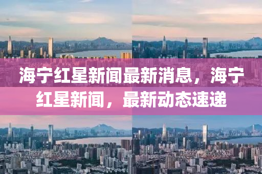 海寧紅星新聞最新消息，海寧紅星新聞，最新動態(tài)速遞