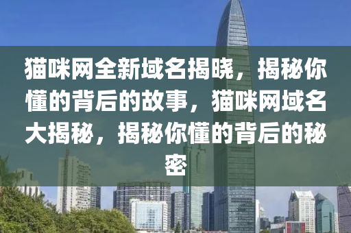 貓咪網(wǎng)全新域名揭曉，揭秘你懂的背后的故事，貓咪網(wǎng)域名大揭秘，揭秘你懂的背后的秘密液壓動(dòng)力機(jī)械,元件制造