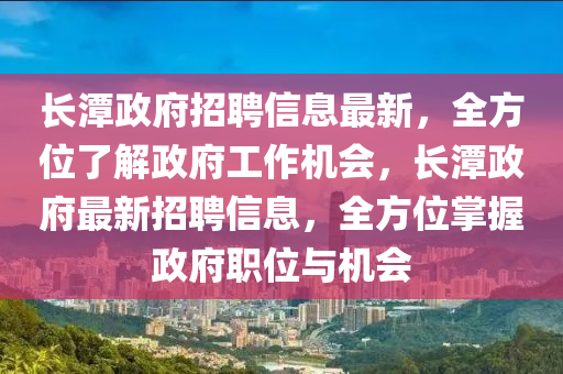 長潭政府招聘信息最新，全方位了解政府工作機(jī)會，長潭政府最新招聘信息，全方位掌握政府職位與機(jī)會