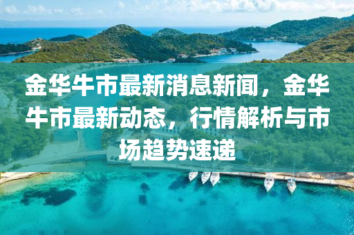 金華牛市最新消息新聞，金華牛市最新動(dòng)態(tài)，行情解析與市場(chǎng)趨勢(shì)速遞液壓動(dòng)力機(jī)械,元件制造