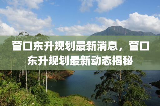 營(yíng)口東升規(guī)劃最新消息，營(yíng)口東升規(guī)劃最新動(dòng)態(tài)揭秘