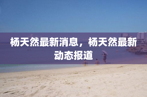 楊天然最新消息，楊天然最新動(dòng)態(tài)報(bào)道液壓動(dòng)力機(jī)械,元件制造