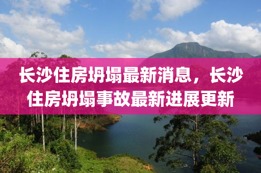 長沙住房坍塌最新消息，長沙住房坍塌事故最新進(jìn)展更新液壓動力機(jī)械,元件制造