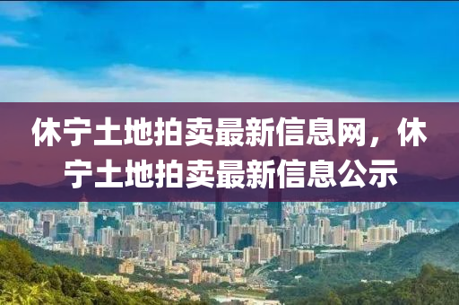 休寧土地拍賣最新信息網(wǎng)，休寧土地拍賣最新信息公示液壓動力機械,元件制造