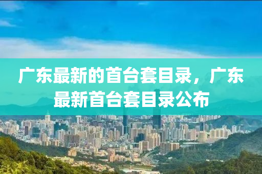 廣東最新的首臺套目錄，廣東最新首臺套目錄公布