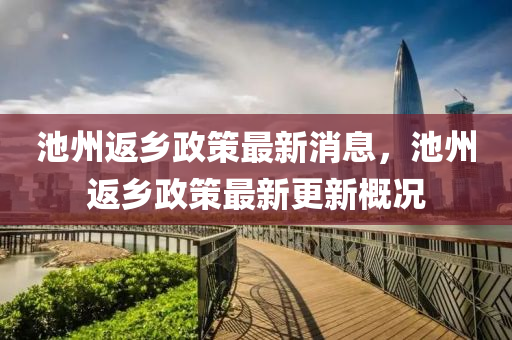 池州返鄉(xiāng)政策最新消息，池州返鄉(xiāng)政策最新更新概況