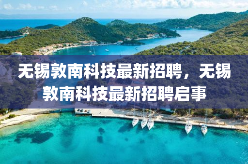 無(wú)錫敦南科技最新招聘，無(wú)錫敦南科技最新招聘啟事