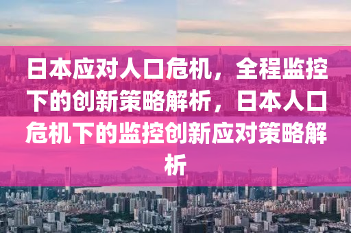 日本應(yīng)對(duì)人口危機(jī)，全程監(jiān)控下的創(chuàng)新策略解析，日本人口危機(jī)下的監(jiān)控創(chuàng)新應(yīng)對(duì)策略解析液壓動(dòng)力機(jī)械,元件制造