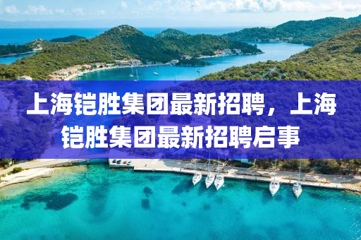 上海鎧勝集團最新招聘，上海鎧勝集團最新招聘啟事