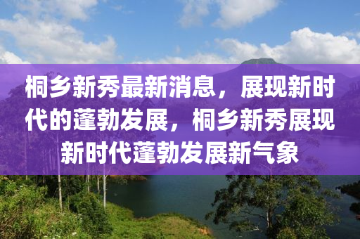 桐鄉(xiāng)新秀最新消息，展現(xiàn)新時(shí)代的蓬勃發(fā)展，液壓動(dòng)力機(jī)械,元件制造桐鄉(xiāng)新秀展現(xiàn)新時(shí)代蓬勃發(fā)展新氣象
