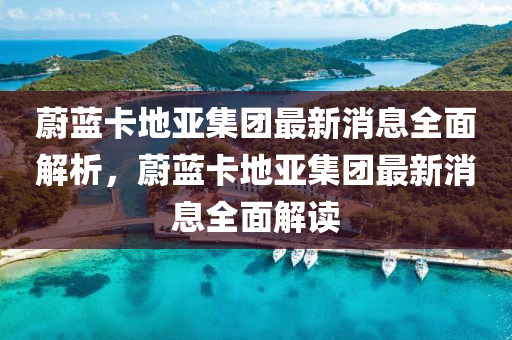 蔚藍(lán)卡地亞集團(tuán)最新消息全面解析，蔚藍(lán)卡地亞集團(tuán)液壓動(dòng)力機(jī)械,元件制造最新消息全面解讀