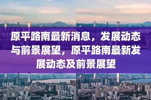 原平路南最新消息，發(fā)展動(dòng)態(tài)與前景展望，原平路南最新發(fā)展動(dòng)態(tài)及前景展望