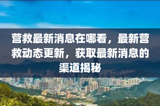 營(yíng)救最新消息在哪看，最新?tīng)I(yíng)救動(dòng)態(tài)更新，獲取最新消息的渠道揭秘