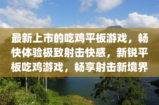 最新上市的吃雞平板游戲，暢快體驗極致射擊快感，新銳平板吃雞游戲，暢享射擊新境界