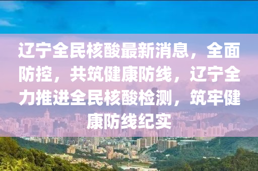 遼寧全民核酸最新消息，全面防控，共筑健康防線，遼寧全力推進全民核酸檢測，筑牢健康防線紀(jì)實