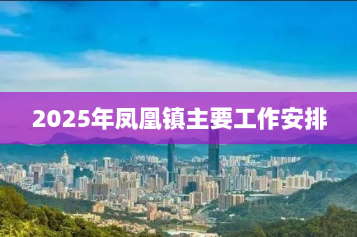 2025年鳳凰鎮(zhèn)主要工作安排液壓動(dòng)力機(jī)械,元件制造