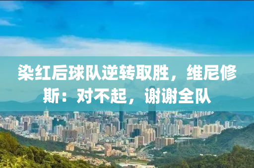 染紅后球隊逆轉(zhuǎn)取勝，維尼修斯：對不起，謝謝全隊液壓動力機械,元件制造