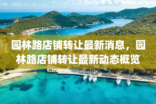 園林路店鋪轉(zhuǎn)讓最新消息，園林路店鋪轉(zhuǎn)讓最新動態(tài)概覽液壓動力機械,元件制造