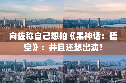 向佐稱自己想拍《黑神話：悟空》：并且還液壓動力機械,元件制造想出演！