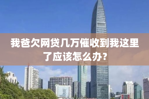 液壓動力機械,元件制造我爸欠網(wǎng)貸幾萬催收到我這里了應(yīng)該怎么辦？